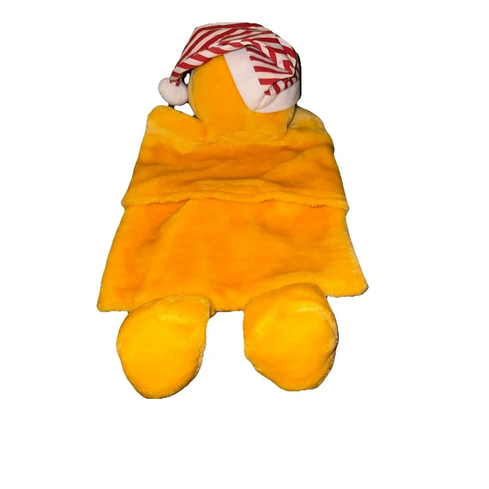 Vtg Disney Winnie The Pooh Plush Pajama Bag Satin Trim Collectible Multi Use 17